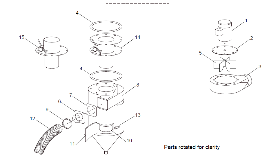 Reclaimer assembly - 600 cfm