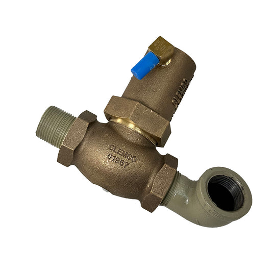 Valve, 1" outlet, piston-type