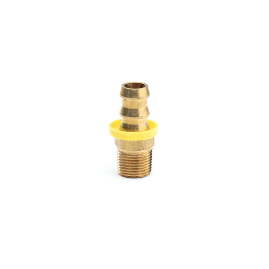 Hose end, 1/2” barb x 3/8” npt
