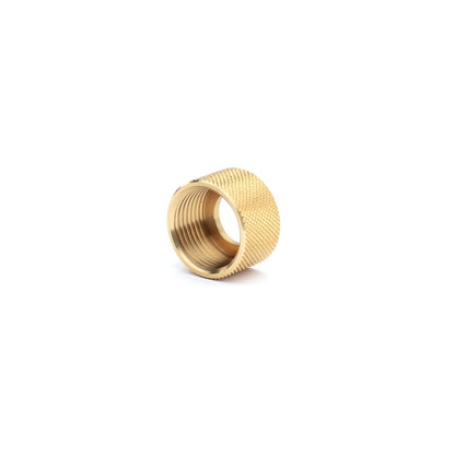 Nozzle holding nut, Knurled brass (std)