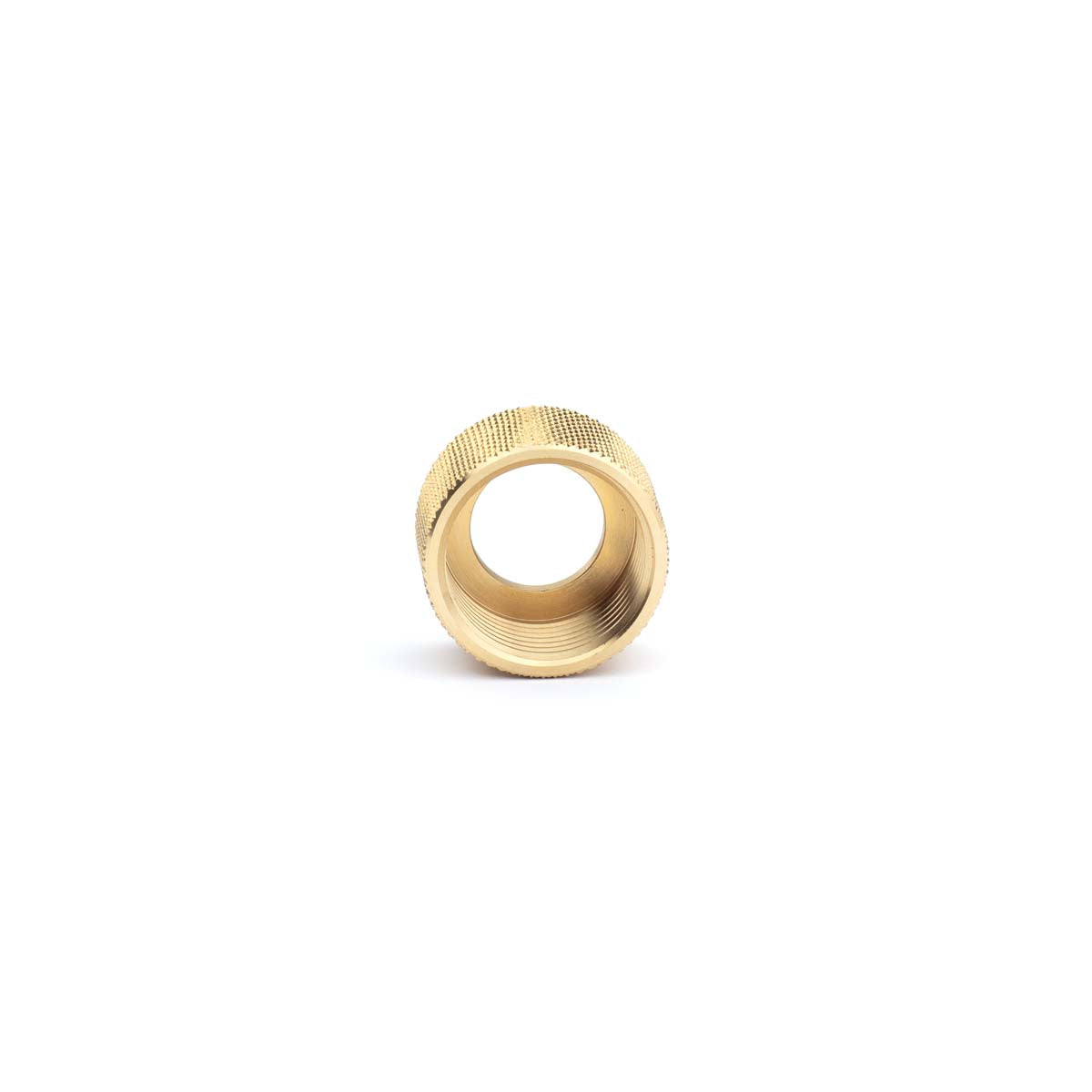 Nozzle holding nut, Knurled brass (std)