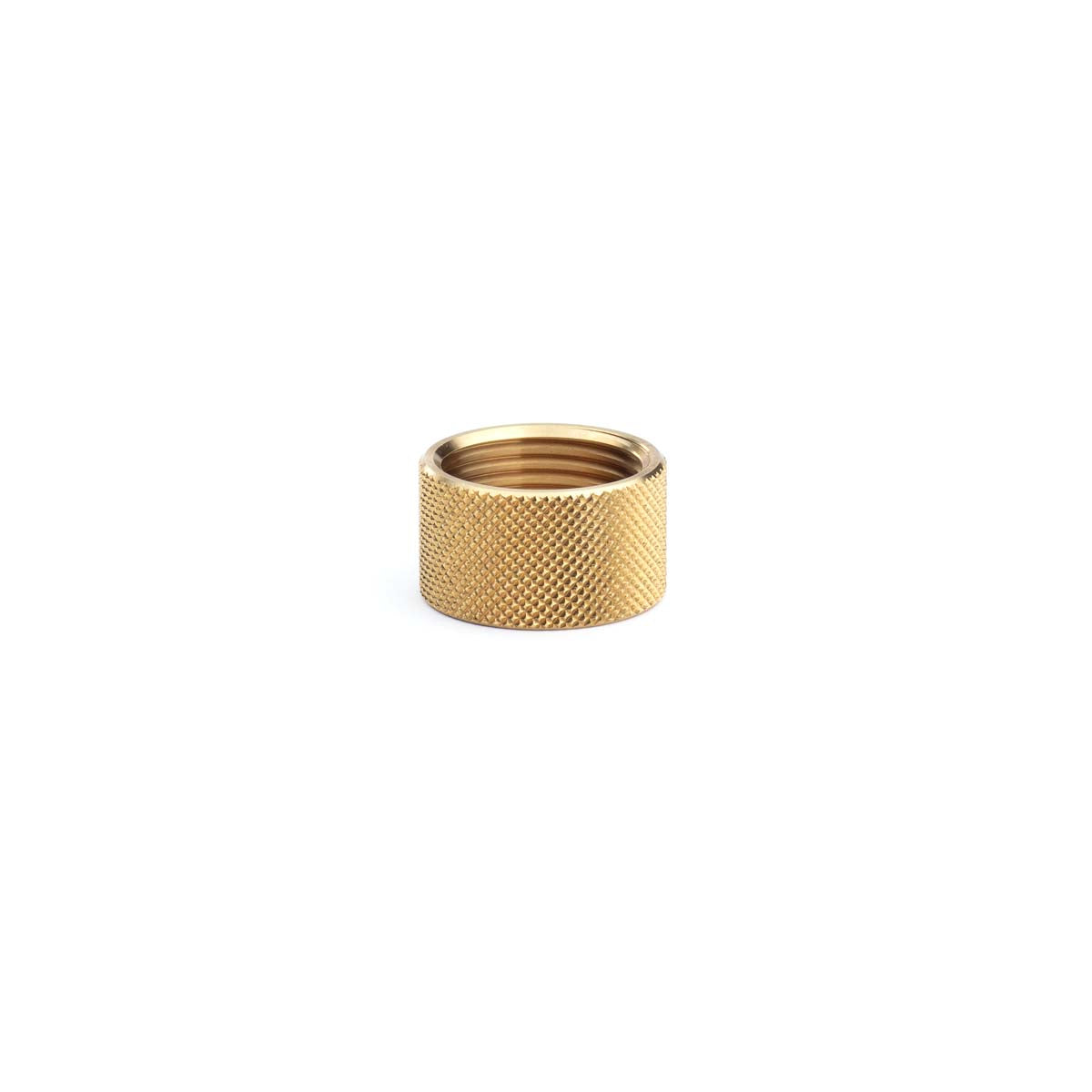 Nozzle holding nut, Knurled brass (std)