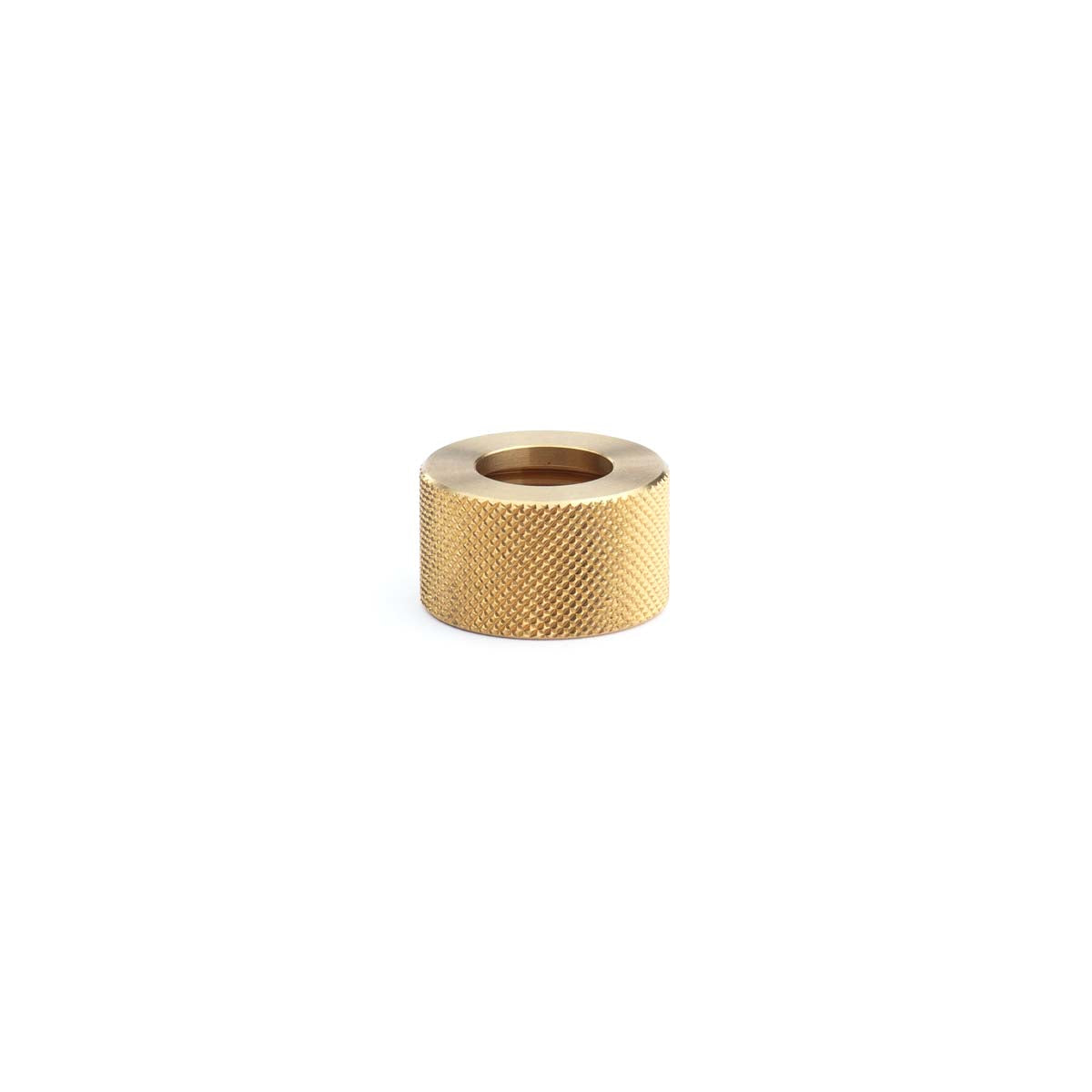 Nozzle holding nut, Knurled brass (std)