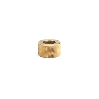 Nozzle holding nut, Knurled brass (std)
