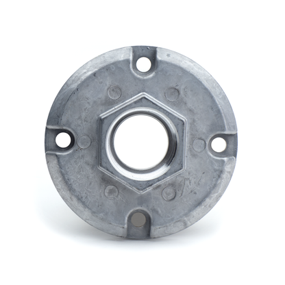 Flange, thrd outlet, AutoQTM, grit valve