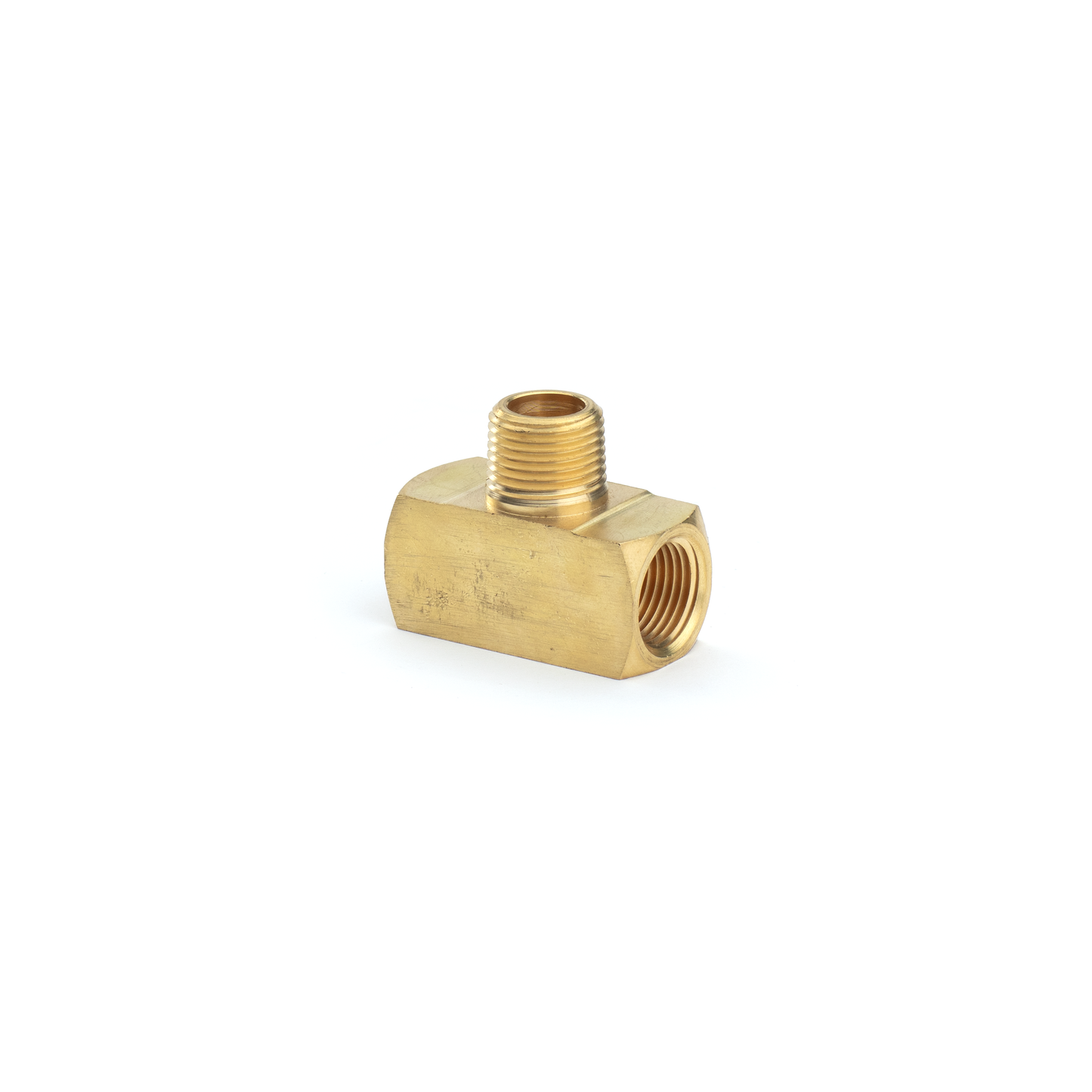 Fitting, 3/8" male branch brass