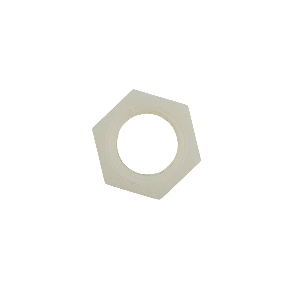 Nut, lock, metering valve