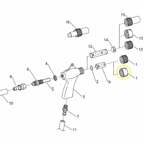 Urethane Cover - Nozzle Holding Nut