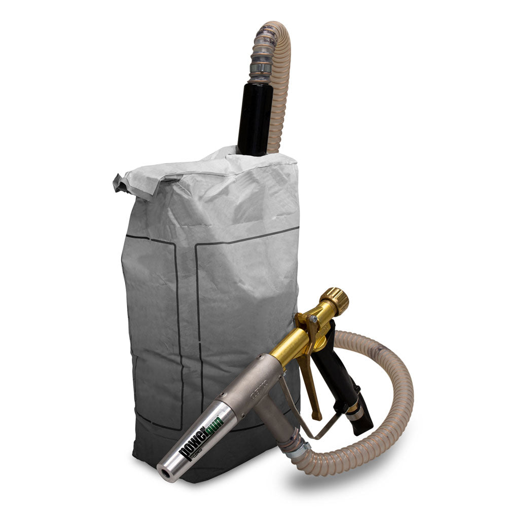 Power Gun Cart and Hopper - 16ft hose