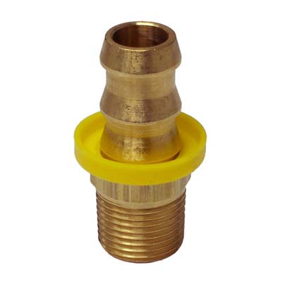 Hose end, 1/2” barb x 3/8” npt